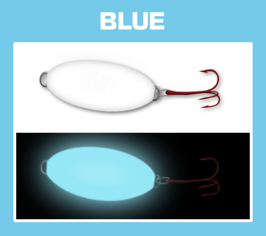 Blue glow Trout-N-Pout spoon