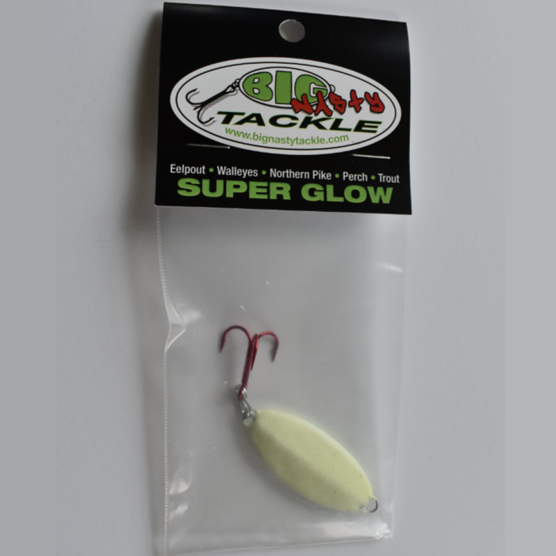 Trout-N-Pout spoon in packaging from Big Nasty Tackle.