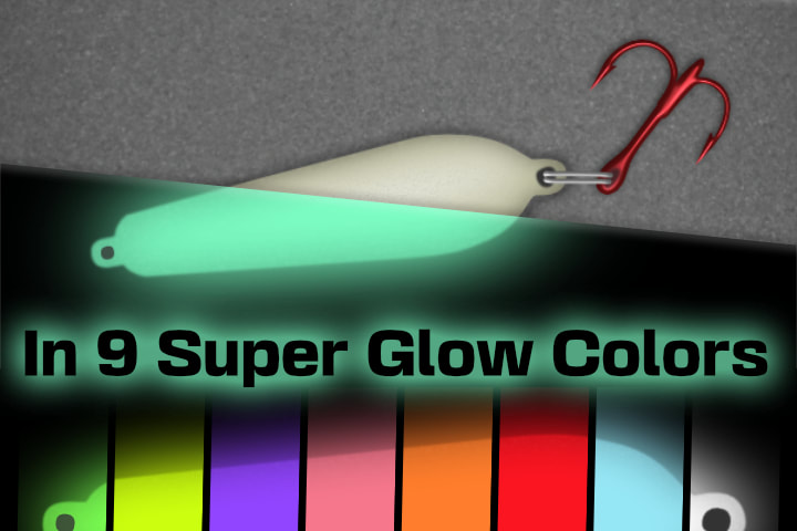 Super Glow Casting Spoon in 9 colors